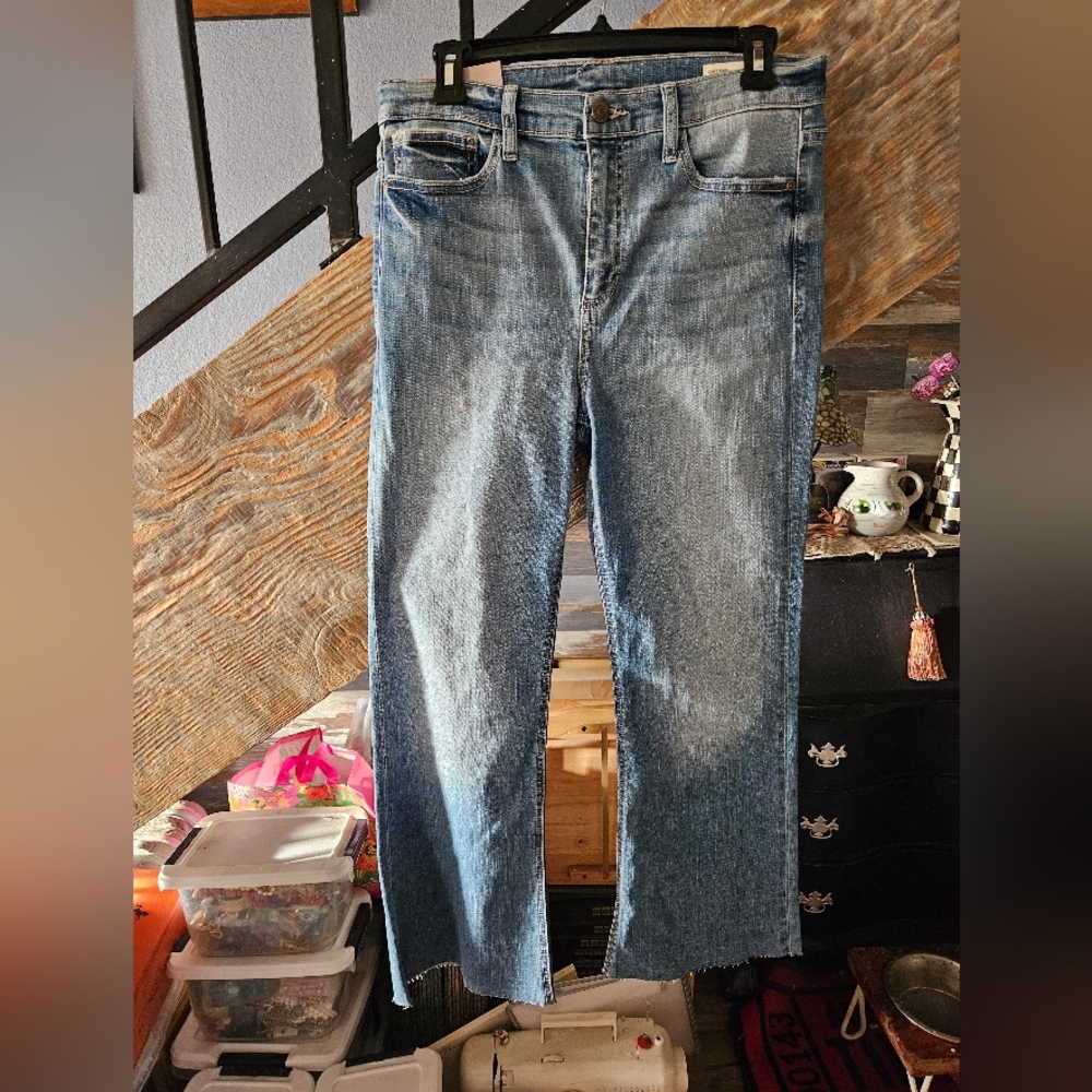 Harper Light Blue Straight Leg Jeans